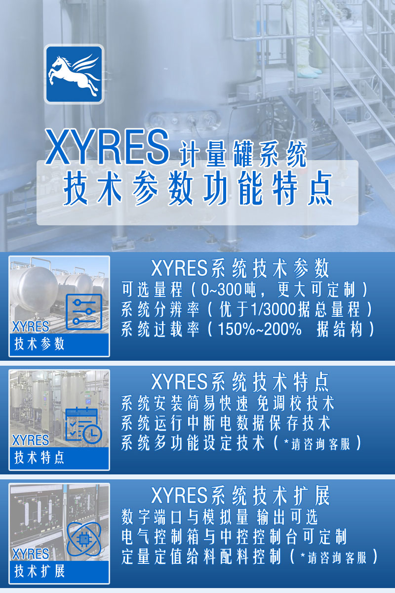 XYRES電子稱重式計量罐系統(tǒng) 配置參數